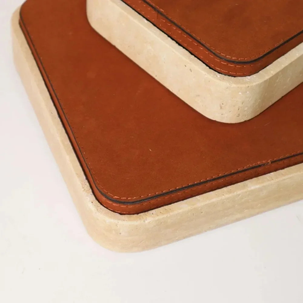 Boite de rangement en marbre