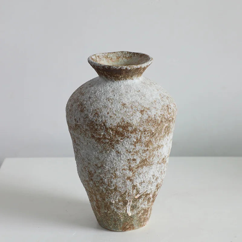 Vase wabi-sabi Terre Patinée