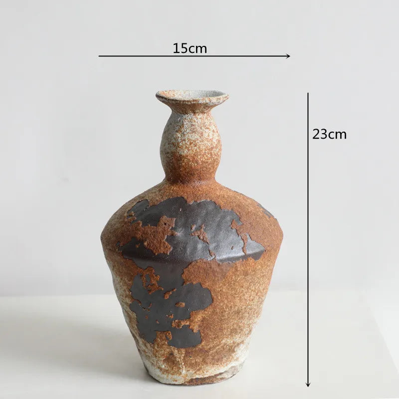 Vase wabi-sabi Terre Patinée