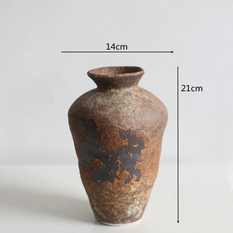 Vase wabi-sabi Terre Patinée
