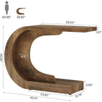 Console d'entrée en bois